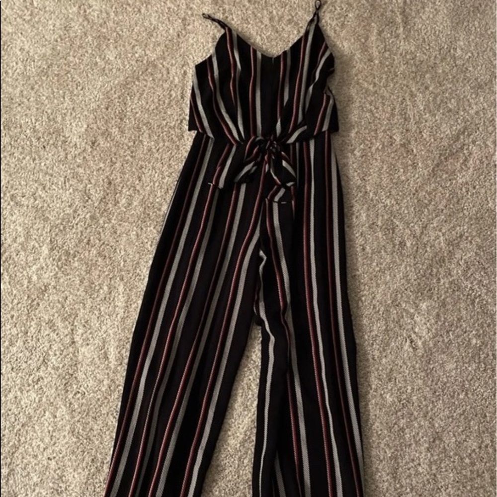 Red white and blue stripe jumpsuit - Picture 3 of 3